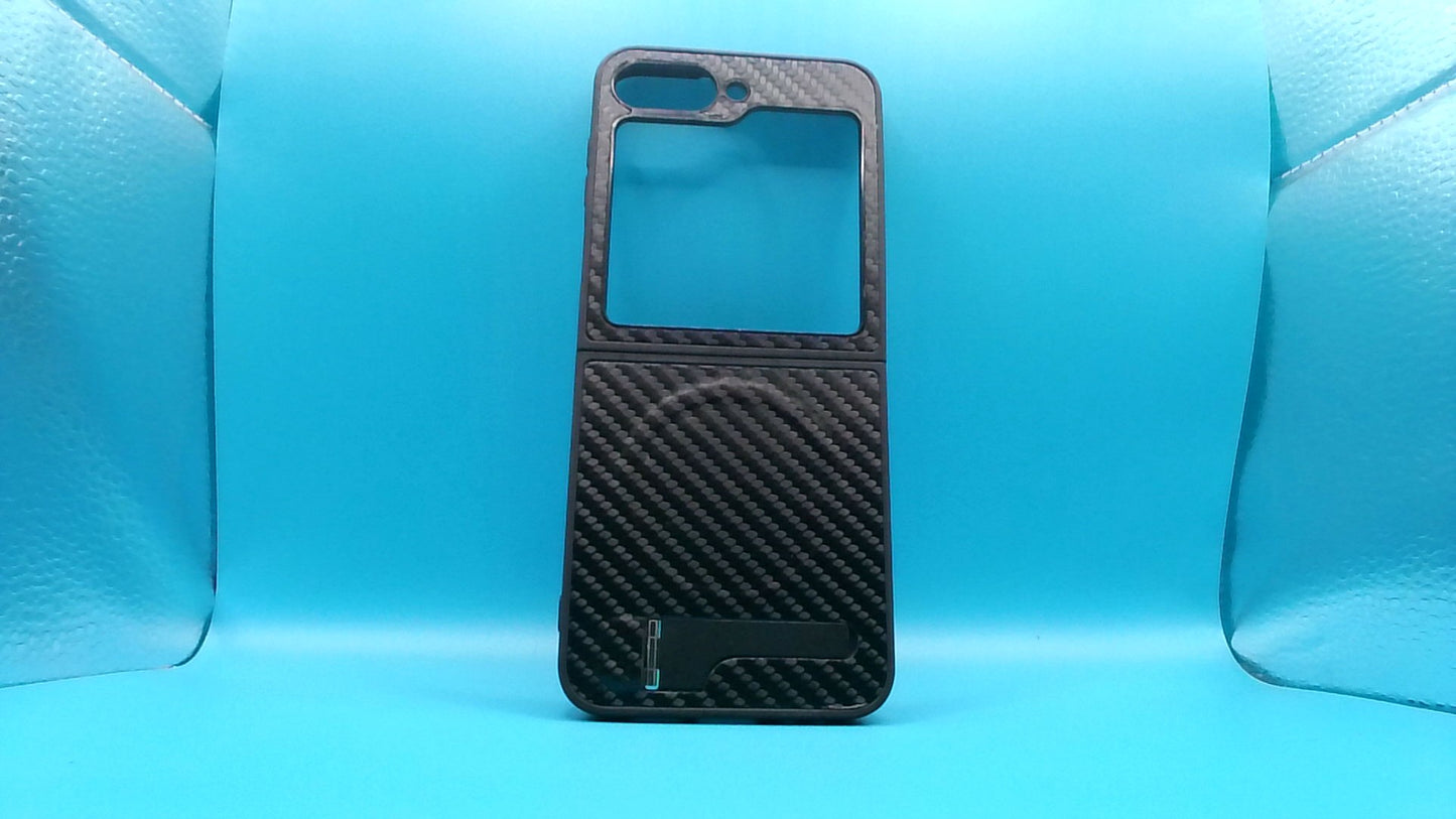 Samsung Galaxy Z Flip6 Case - Premium Fiber Black Protection