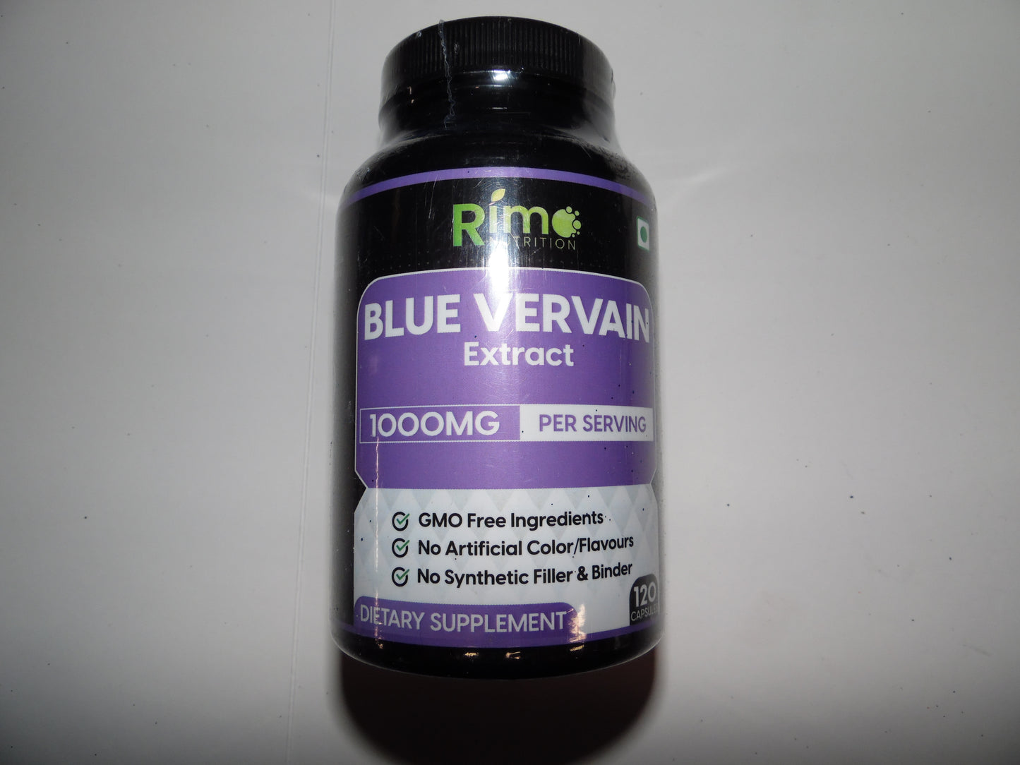 Rim Nutrition Blue Vervain Extract 1000mg - 120 Capsules