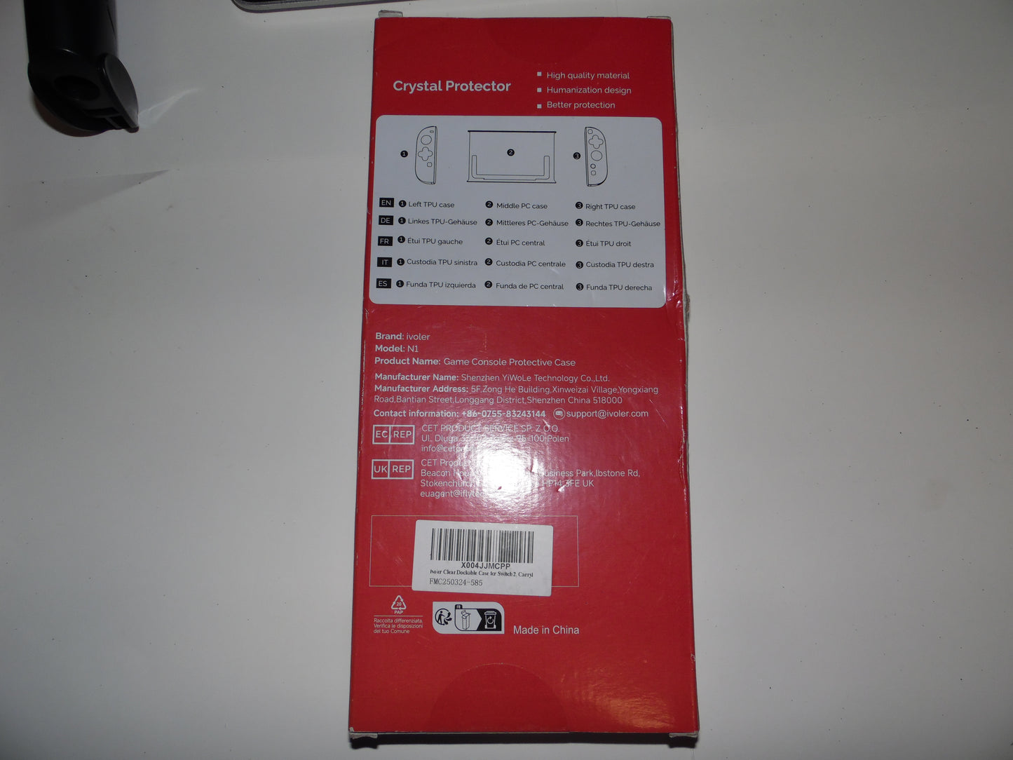 ivoler Crystal Protector for Switch 2