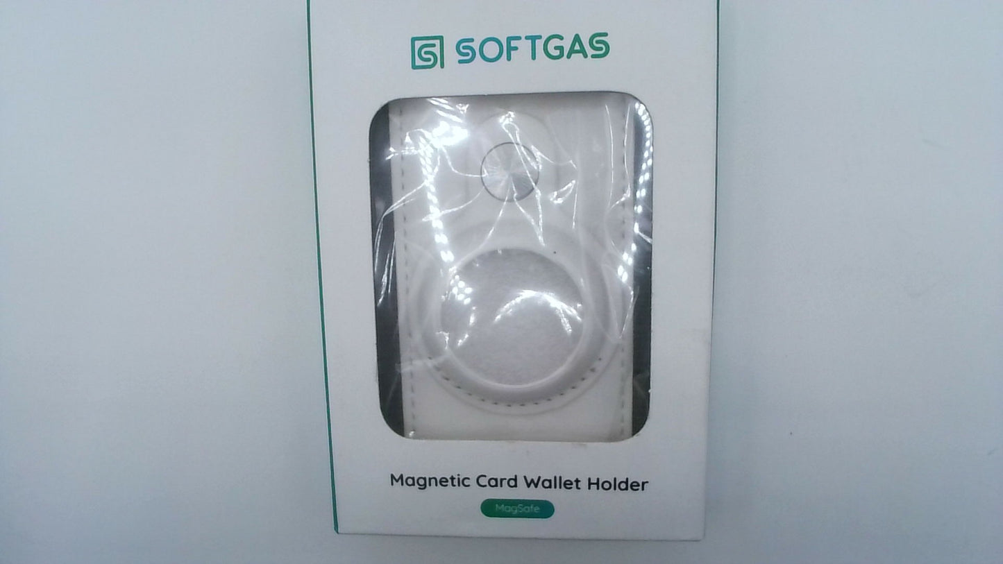 Softgas Magnetic Card Wallet – Phone Case Accessory (White)