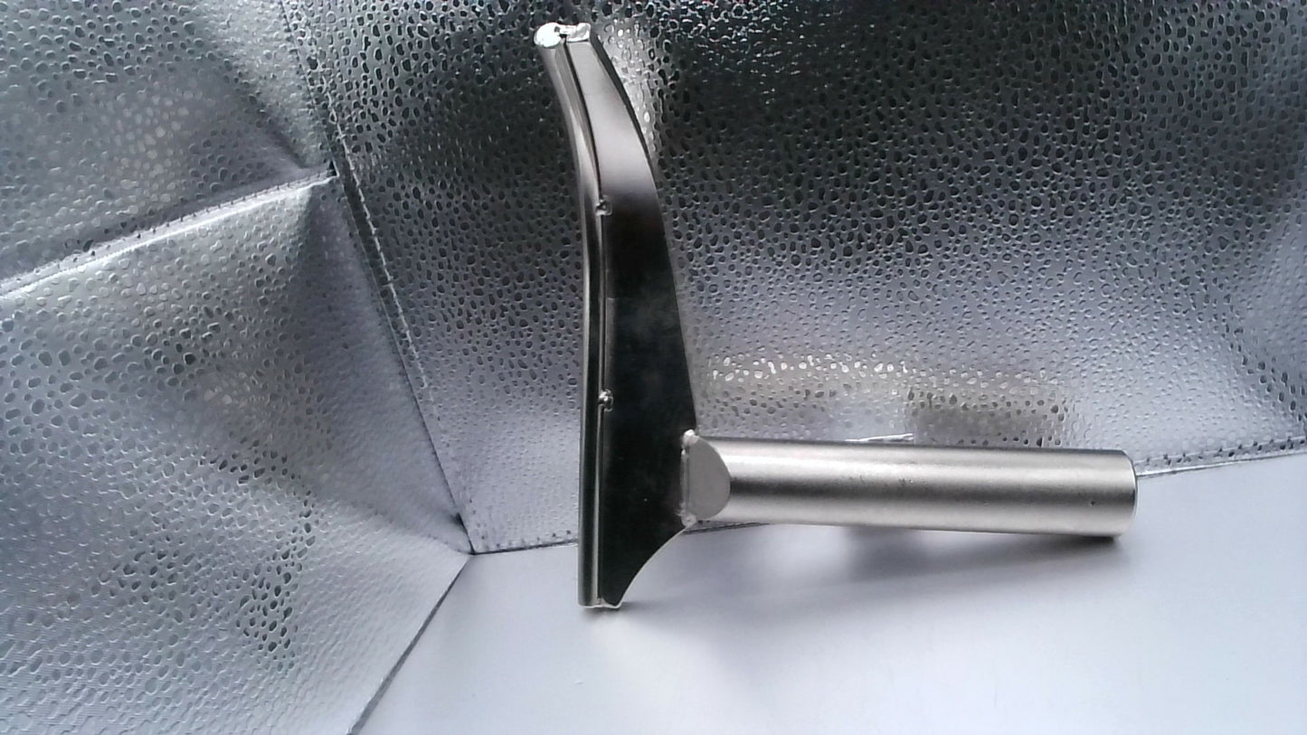 Curved Lathe Tool Rest - 6 1/2" x 6 1/4" with 7/8" Diameter Post