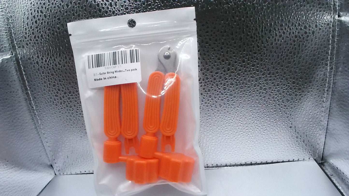 Guitar String Winder Two Pack - Orange