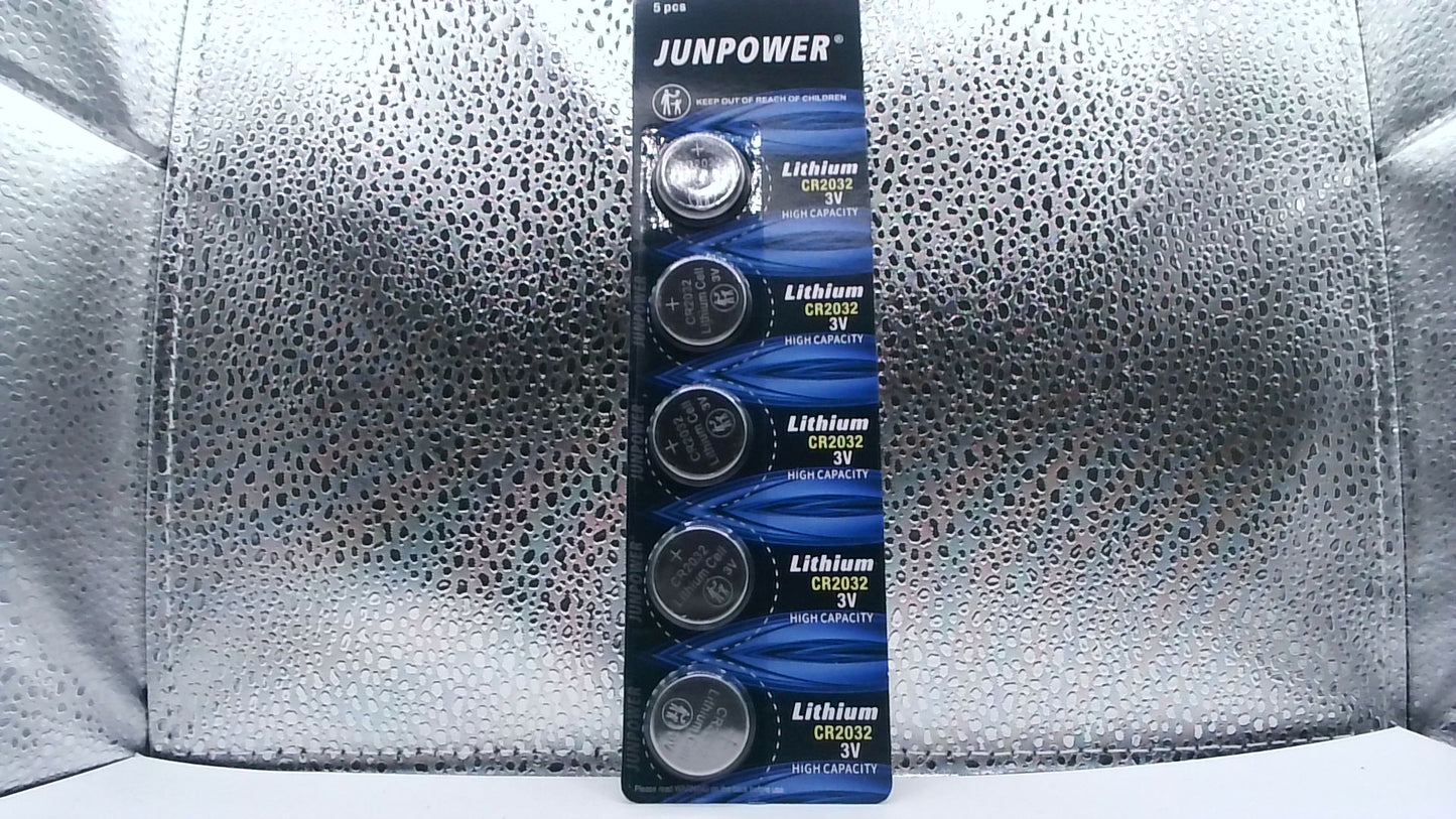 Junpower CR2032 Lithium Batteries – 5 Pack
