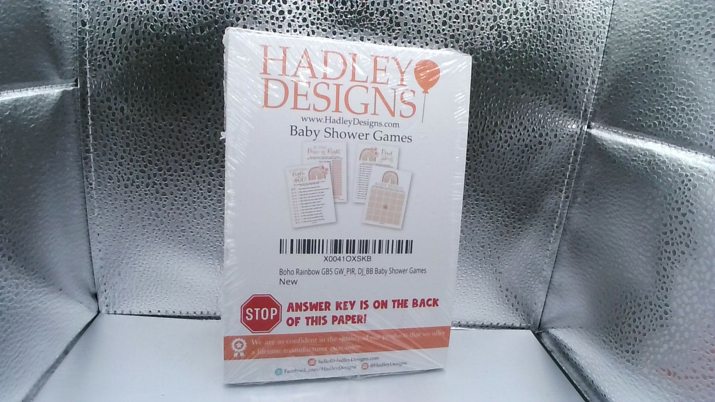 Hadley Baby Shower Games