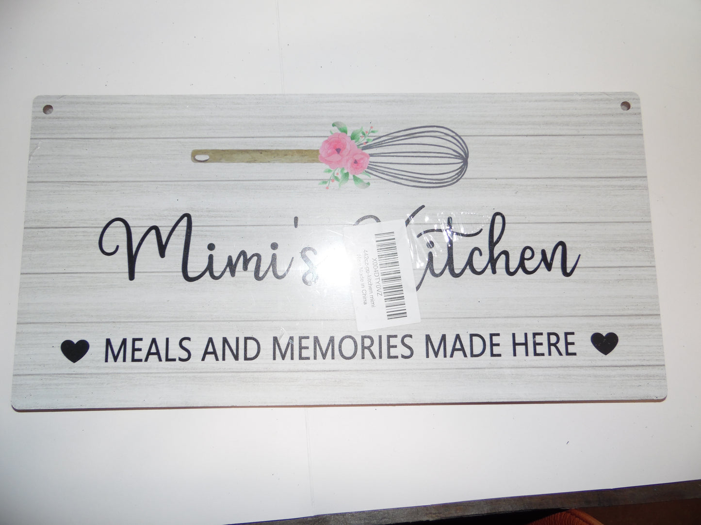 Wooden Sign - Mimi's Kitchen Meals and Memories Made Here