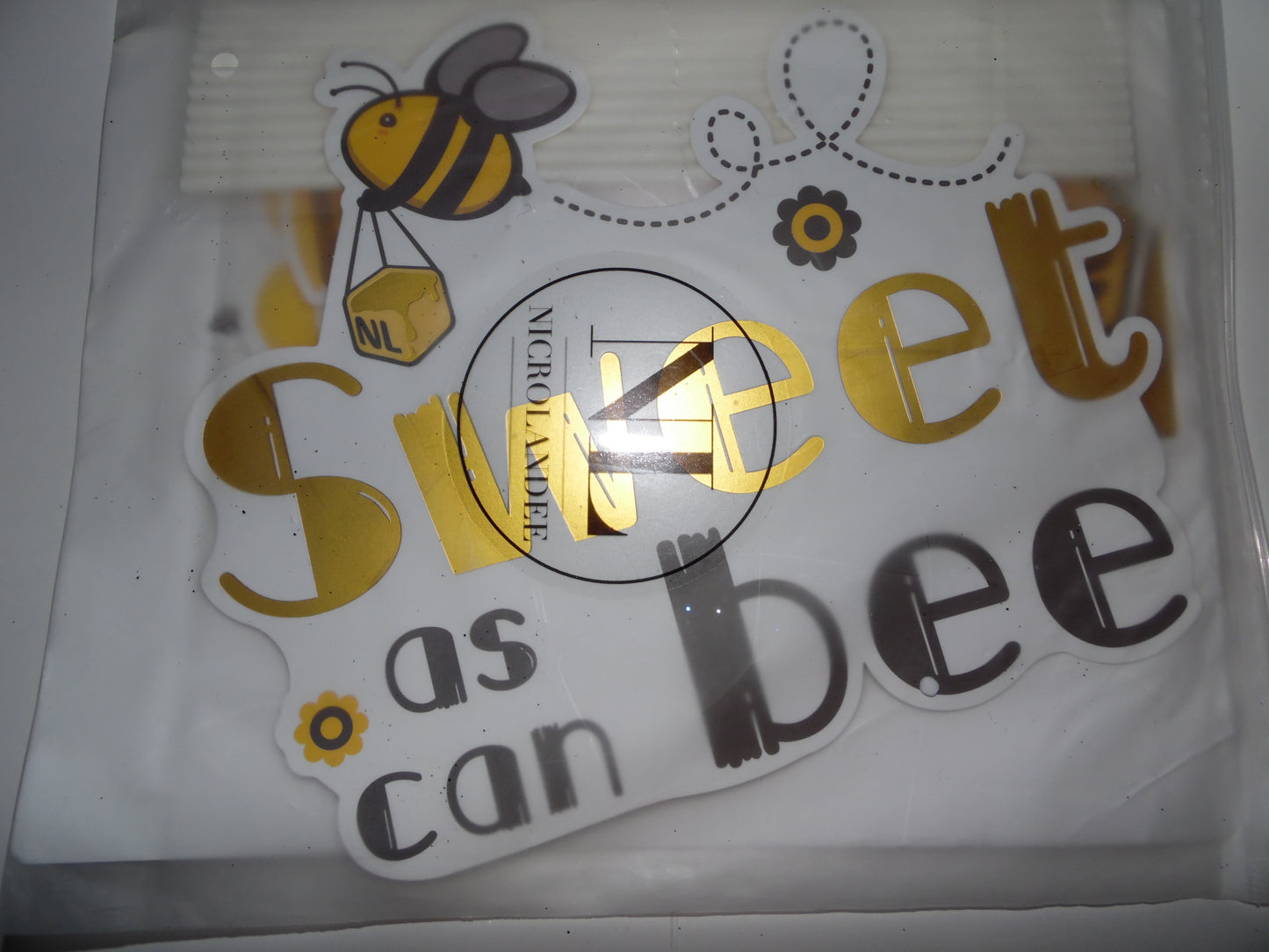 Nicrolandee Sweet as Can Bee Party Photo Props - 12 Pack