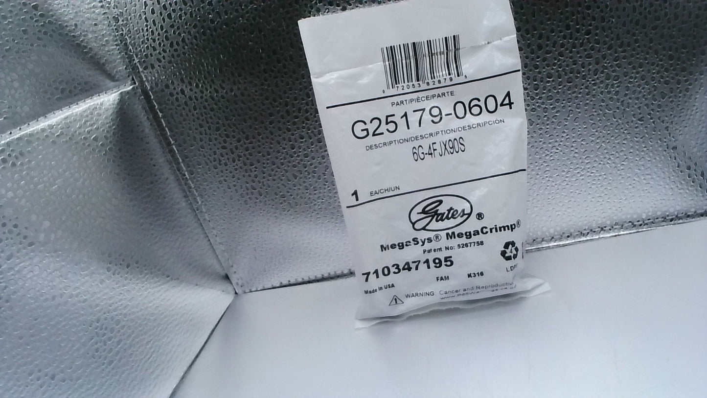 Mega Crimp G25179-0604 - 6G-4FJX90S Hydraulic Fitting