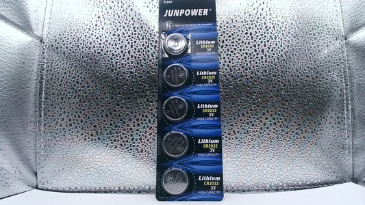 Junpower CR2032 Lithium Batteries – 5 Pack
