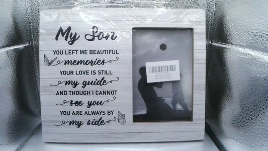 Memorial Wood Picture Frame 9-3/4" X 8-3/4" - Son Remembrance