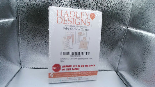 Hadley Baby Shower Games