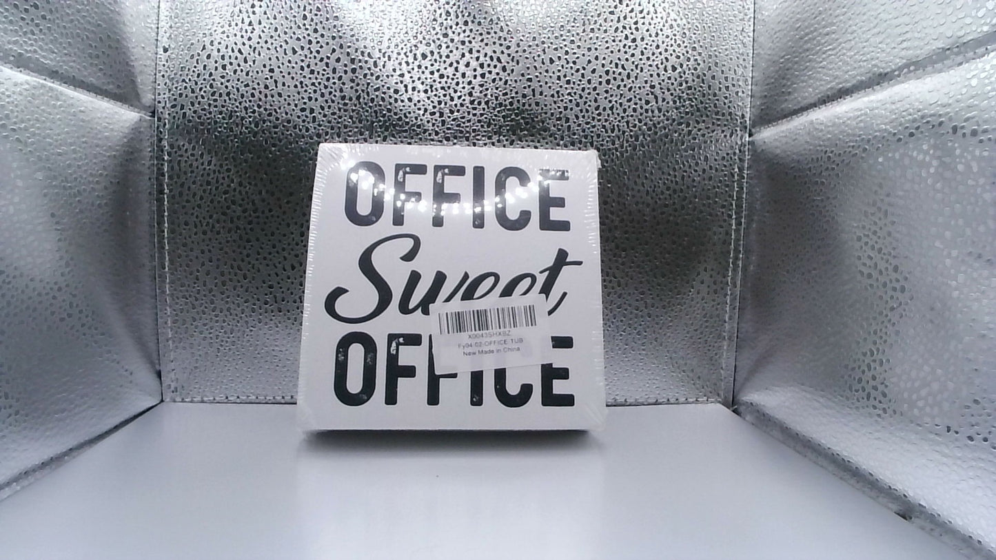 Wood Box Sign – “Office Sweet Office” (5"×5"×1.25")
