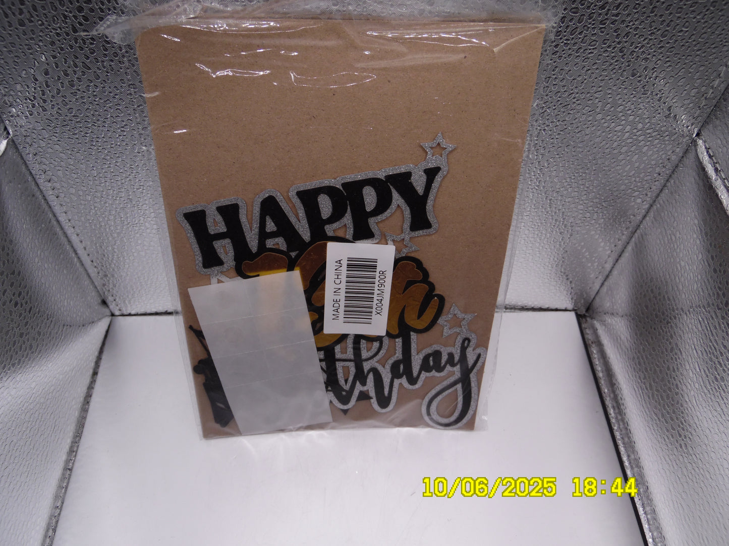 Black & Gold 'Happy 18th Birthday' Cake Topper